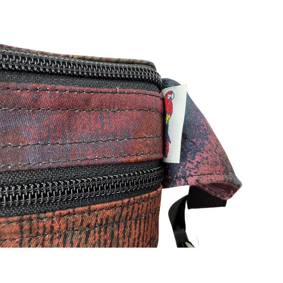 90's Unisex PARROT CANVAS COMPANY USA gold abstract fanny pack - Picture 6 of 6